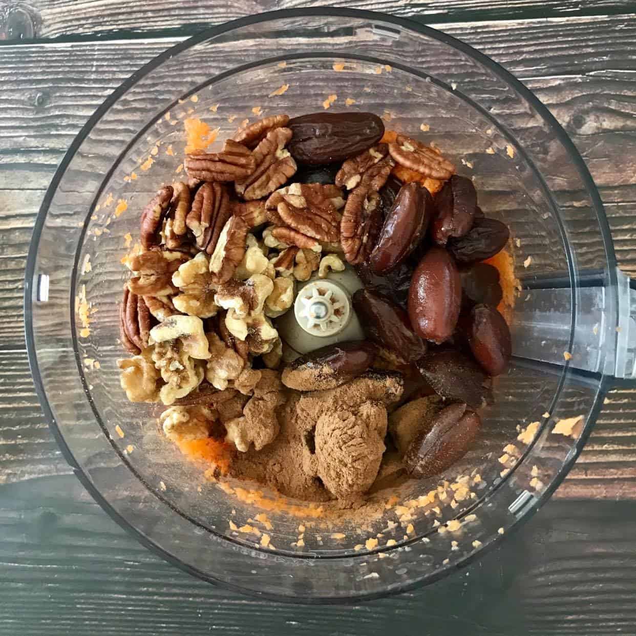 No-bake carrot cake bites. Carrot Cake Energy Balls.