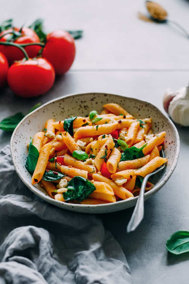 Vegan one-pot pasta.