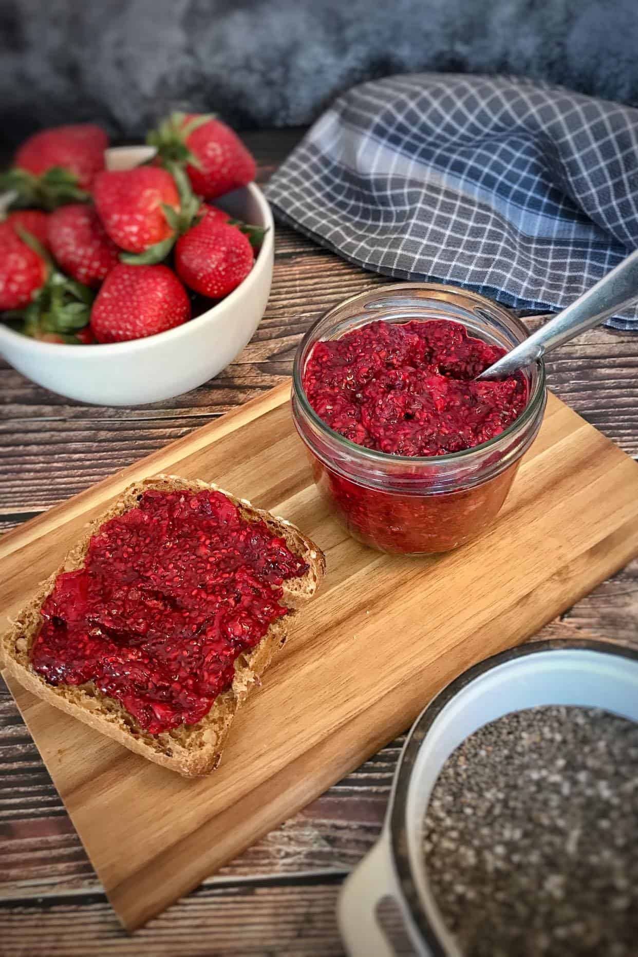 Mixed Berry Chia Jam (2 Ingredients!)