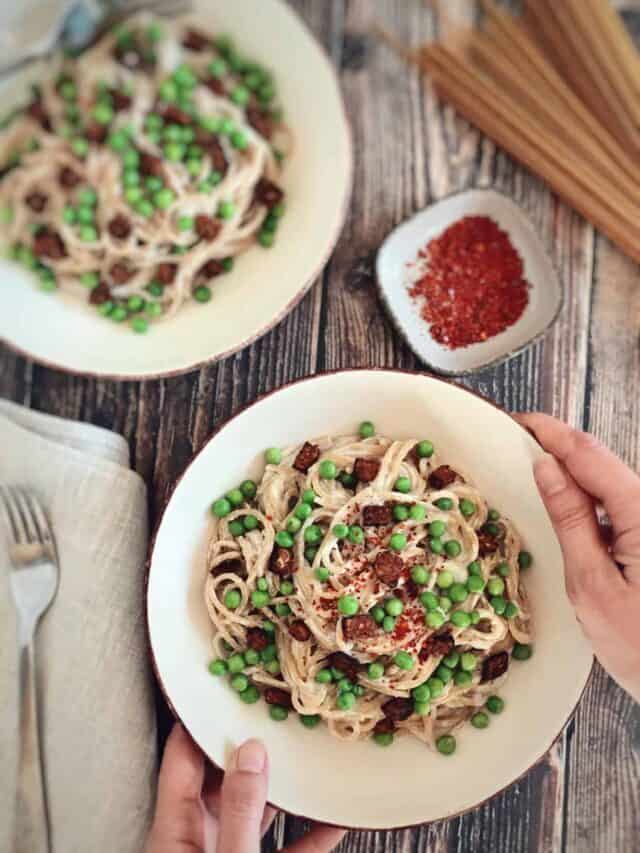 VEGAN SPAGHETTI ALLA CARBONARA