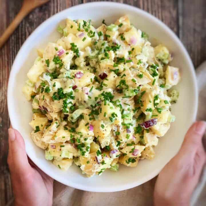 Creamy Vegan Potato Salad (Oil-Free!) – No Sweat Vegan