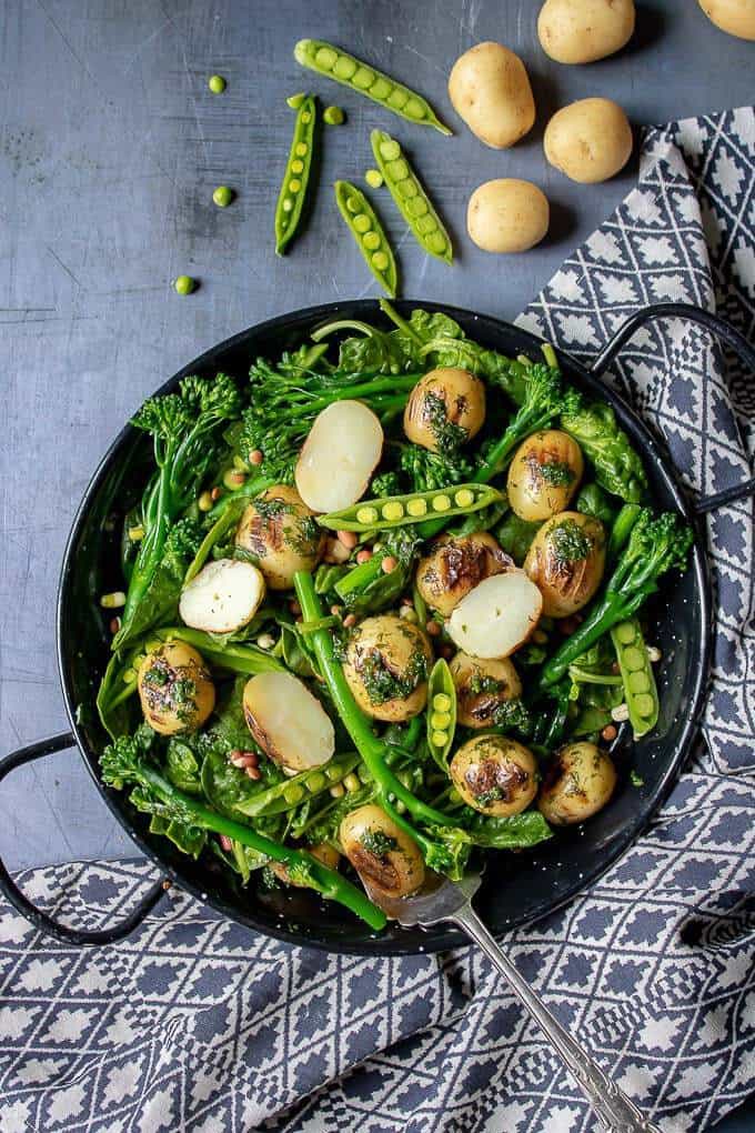 Broccoli potato salad.