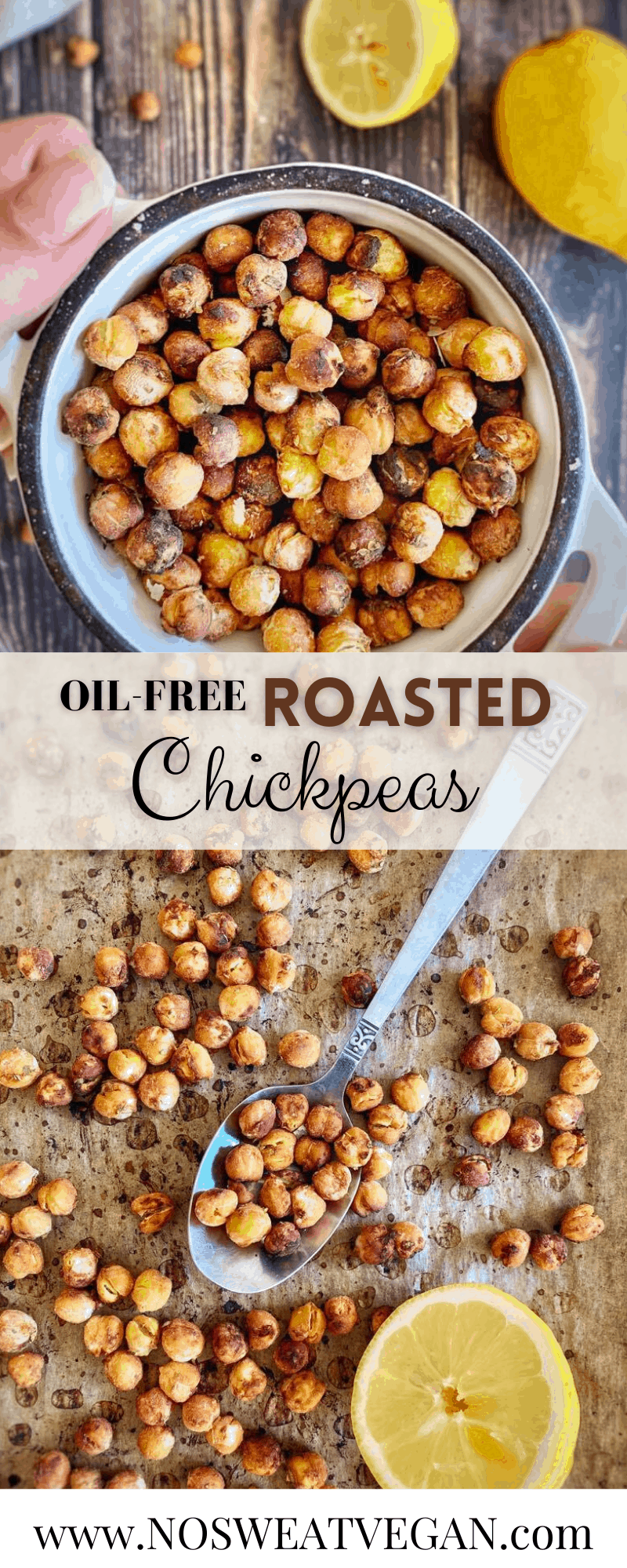 Crispy Roasted Chickpeas Four Ways (No Oil) No Sweat Vegan