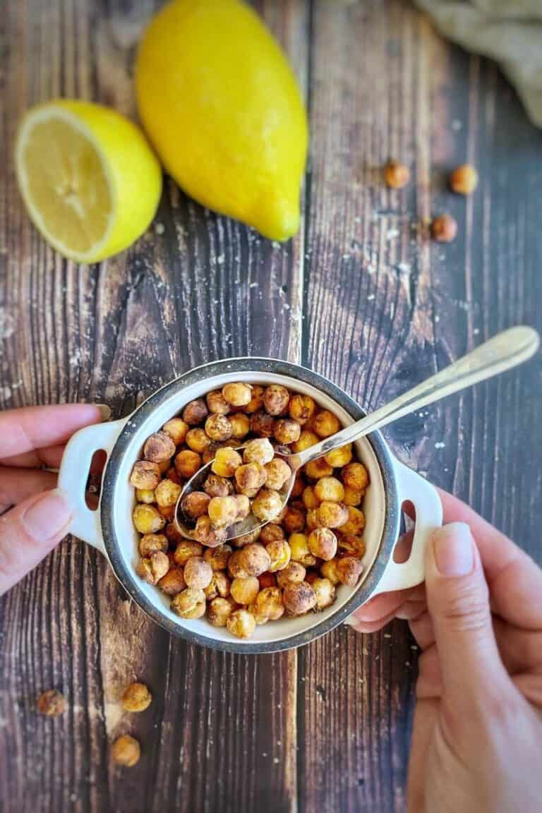 Crispy Roasted Chickpeas Four Ways (No Oil) No Sweat Vegan