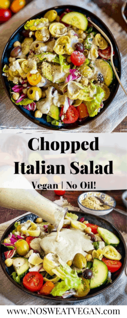 Vegan Italian Salad pin