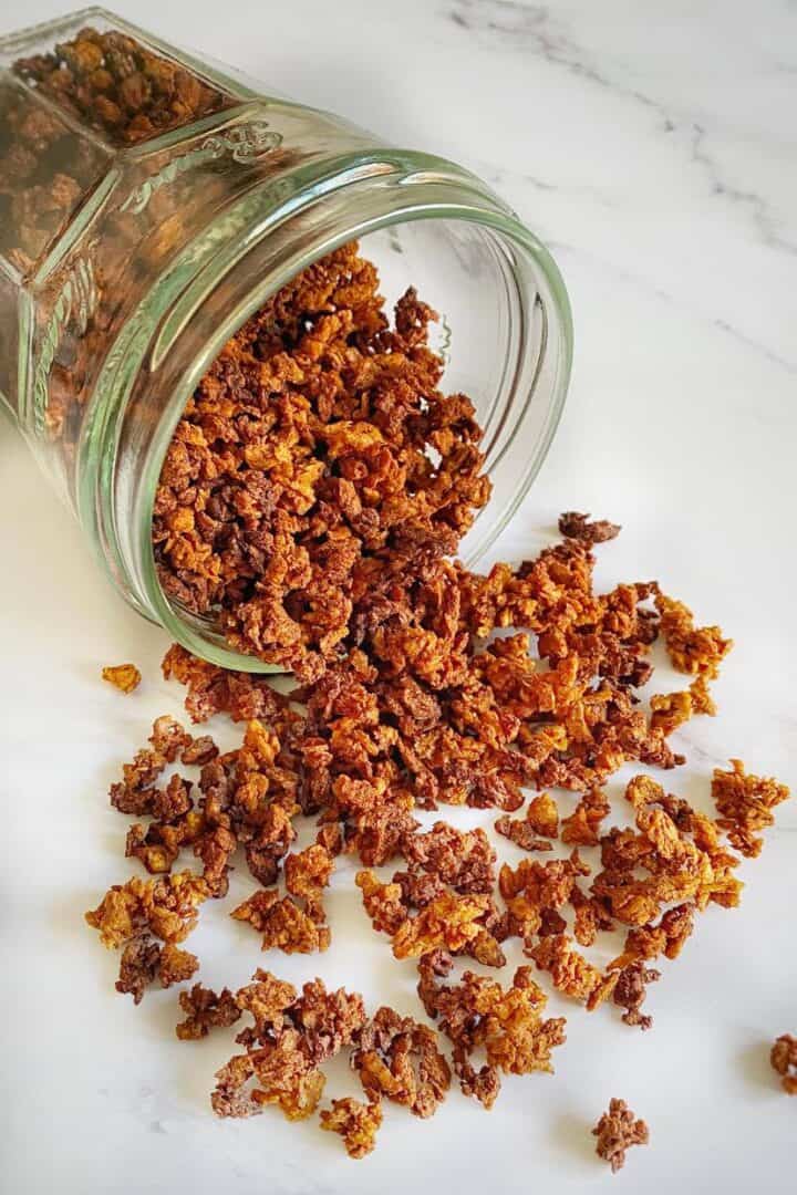 Vegan Bacon Bits The Best TVP Recipe! No Sweat Vegan