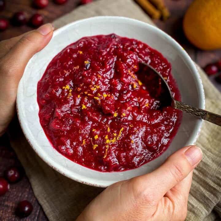 Best Vegan Cranberry Sauce (Homemade & Low Sugar) – No Sweat Vegan