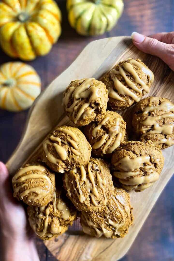 Vegan Pumpkin Cookies No Oil Vegan Pumpkin Cookies with Maple Glaze (Healthy & Oil-Free) – No Sweat