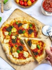 vegan pesto pizza