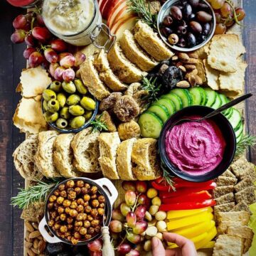 Vegan charcuterie board.