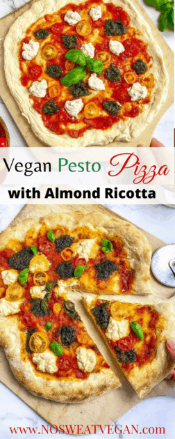 vegan pesto pizza pin
