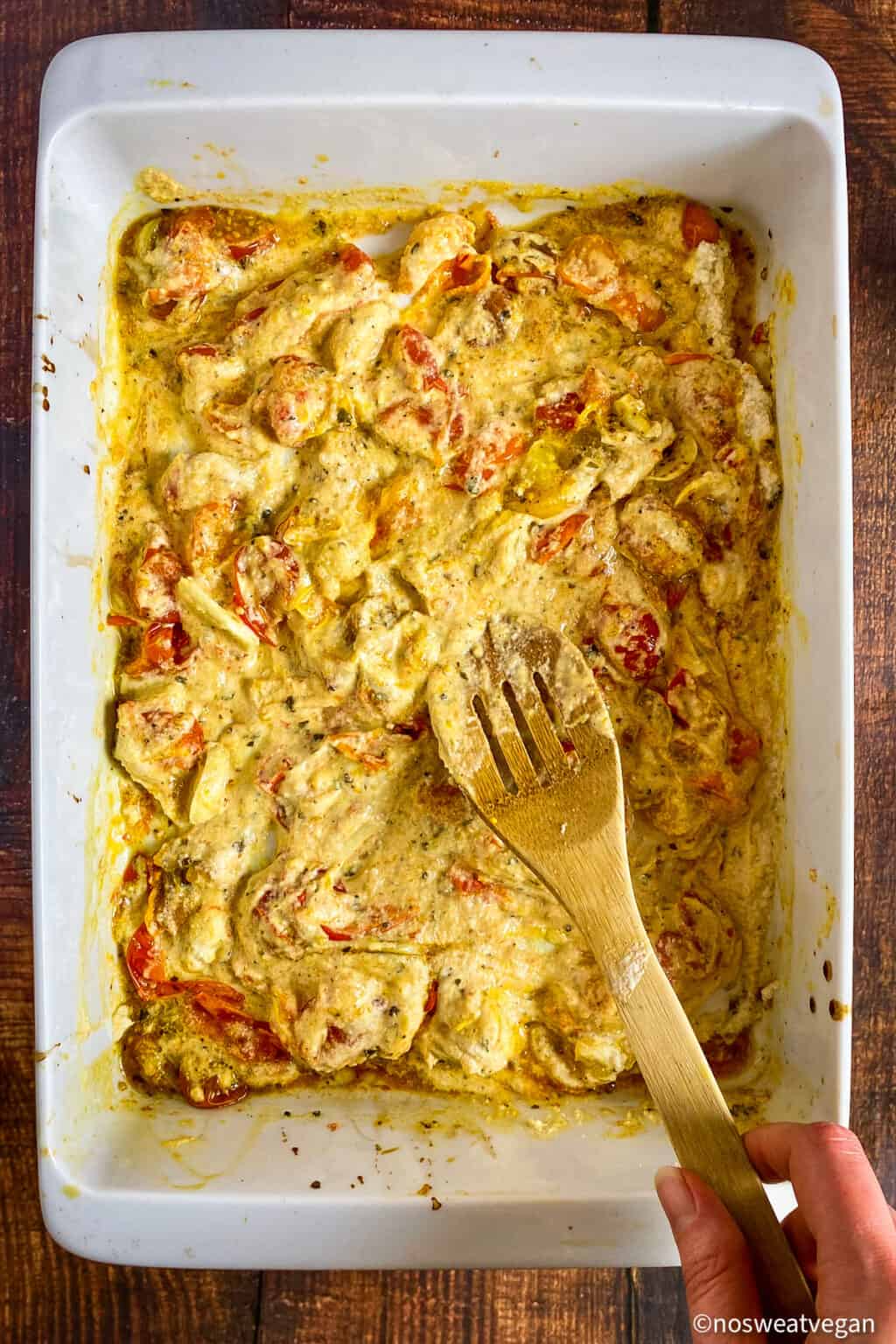 Baked "Feta" Pasta (Vegan TikTok Pasta) No Sweat Vegan