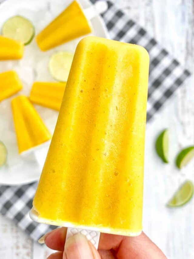 Mango Popsicles/Mango Lassi Popsicles
