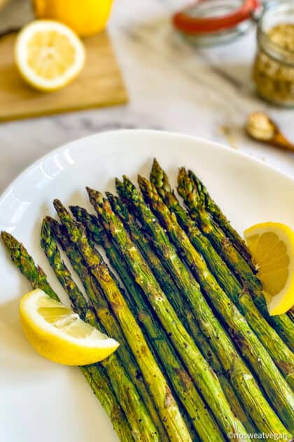 Air Fryer Asparagus – No Sweat Vegan