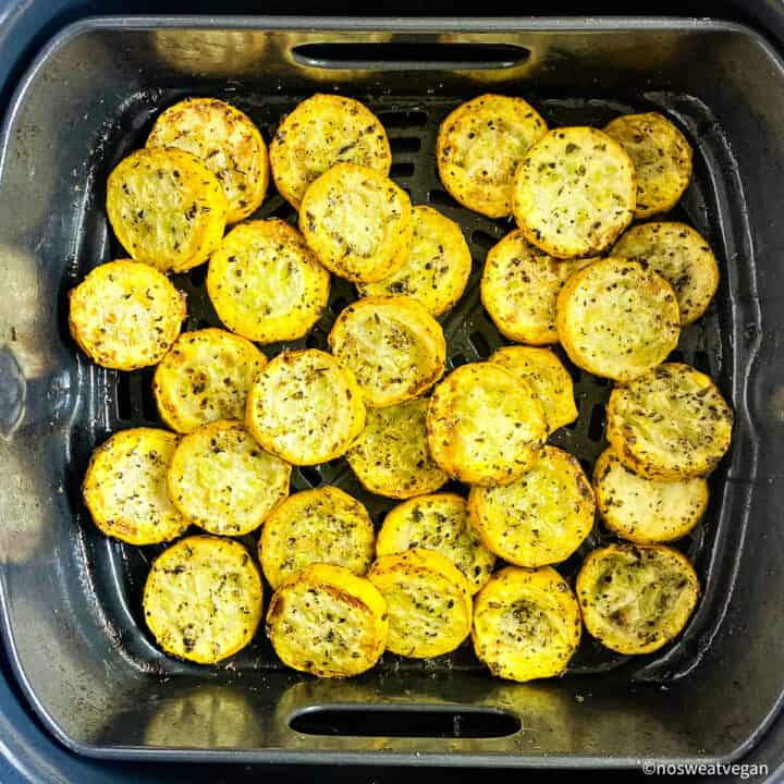 Air Fryer Squash (Summer Squash /Yellow Squash) No Sweat Vegan