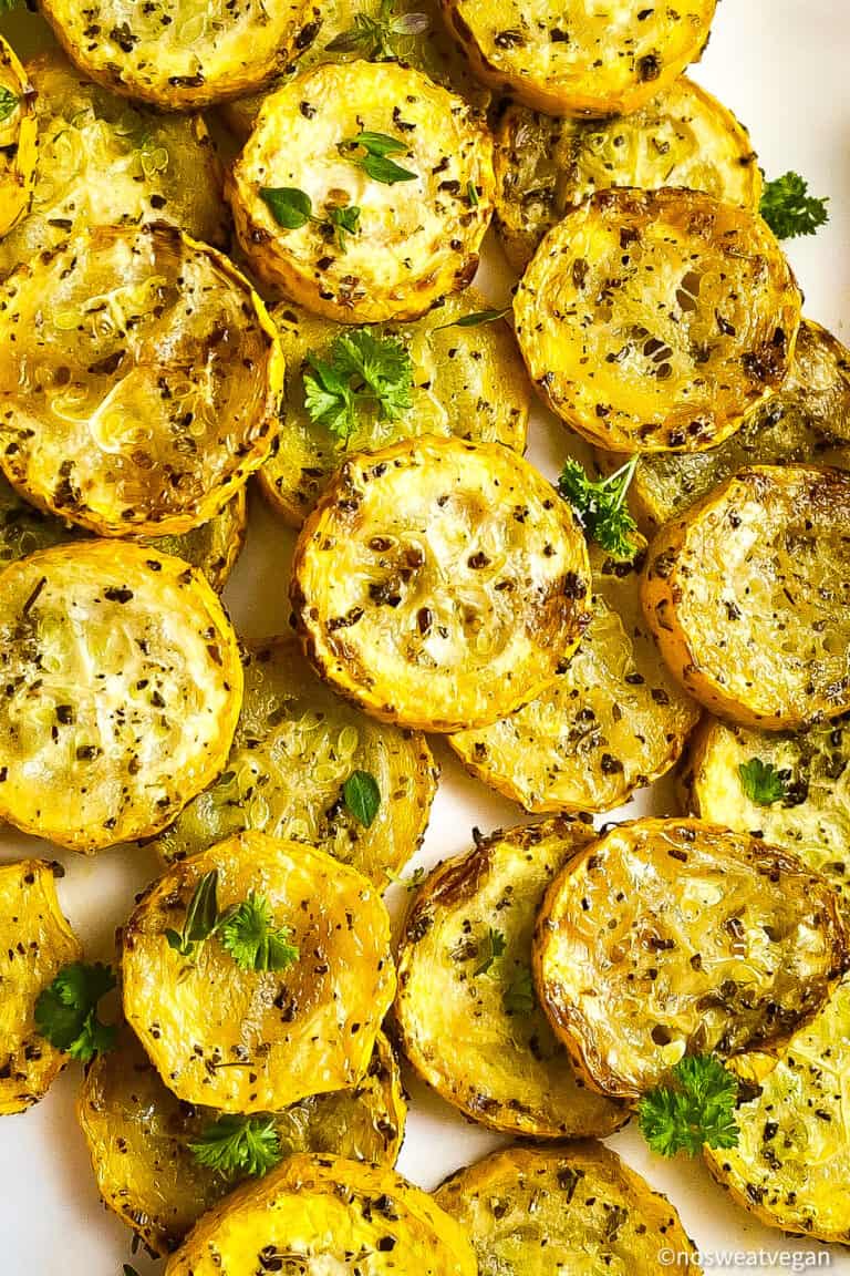 Air Fryer Squash (Summer Squash /Yellow Squash) – No Sweat Vegan