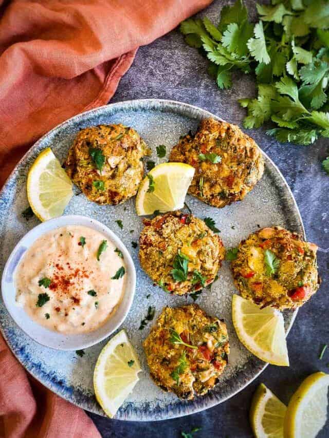 VEGAN CRAB CAKES / JACKFRUIT CAKES (SKILLET OR AIR FRYER) No Sweat Vegan