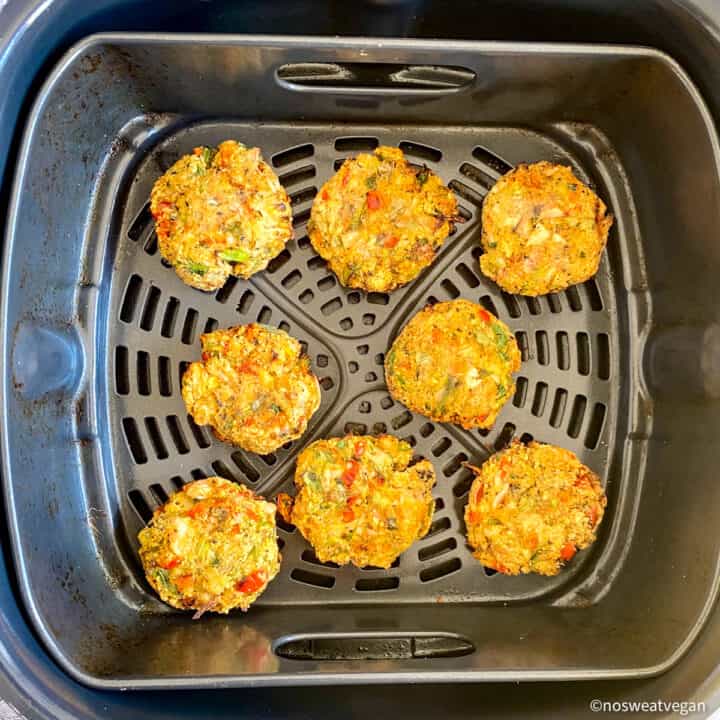 Vegan Crab Cakes / Jackfruit Cakes (Skillet or Air Fryer