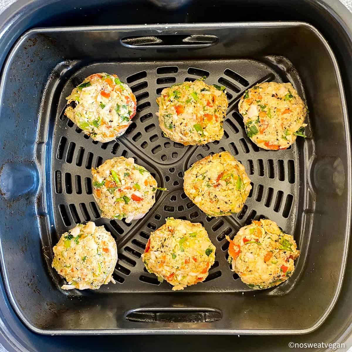 Vegan Crab Cakes / Jackfruit Cakes (Skillet or Air Fryer