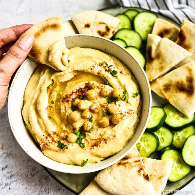 OilFree Hummus (Extra Creamy!) No Sweat Vegan