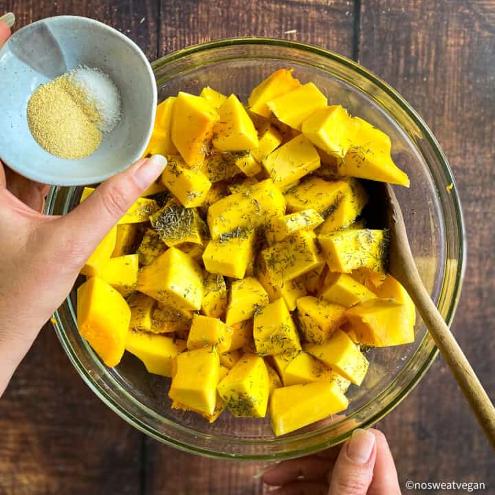 Air Fryer Butternut Squash – No Sweat Vegan