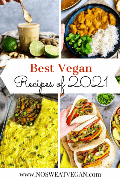 Best vegan recipes of 2021.