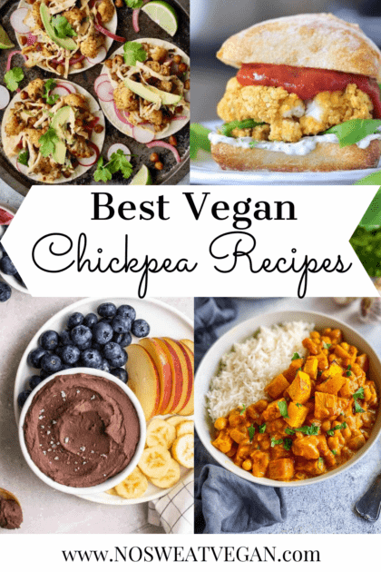 Best chickpea recipes pin.