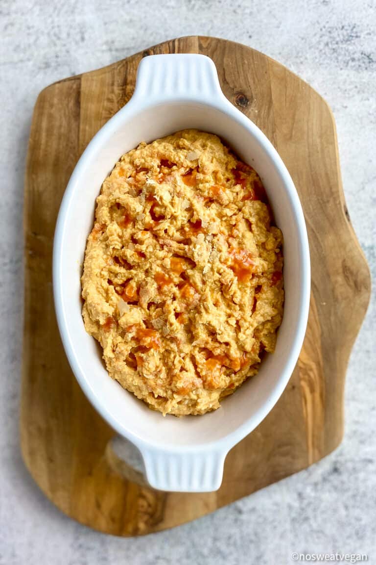 Buffalo Chickpea Dip (Vegan + Oilfree) No Sweat Vegan