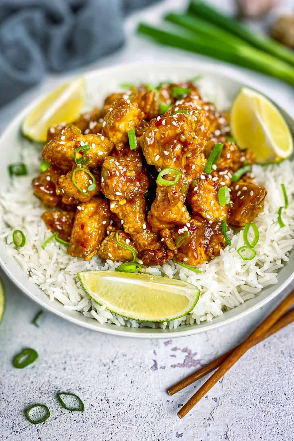 General Tso's Tofu (easy + Oil-free) – No Sweat Vegan