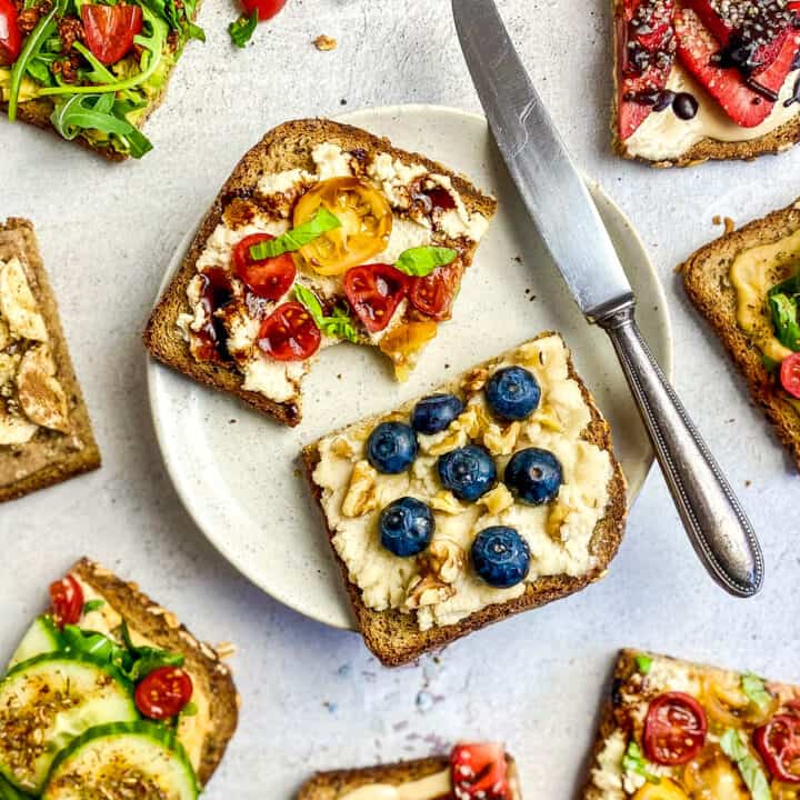 Vegan Toast Toppings (Sweet & Savory) No Sweat Vegan