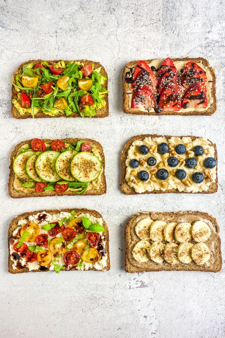 Vegan Toast Toppings (Sweet & Savory) No Sweat Vegan