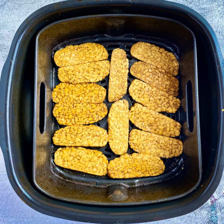 Air Fryer Tempeh Bacon No Sweat Vegan