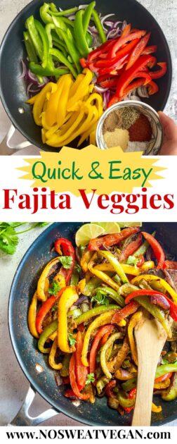 Fajita veggies pin.