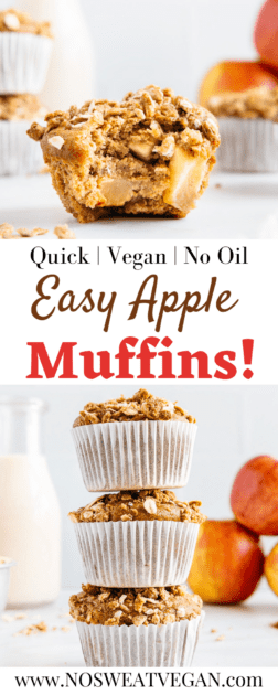 Vegan Apple Muffins pin.