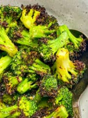 Air fryer frozen broccoli recipe.