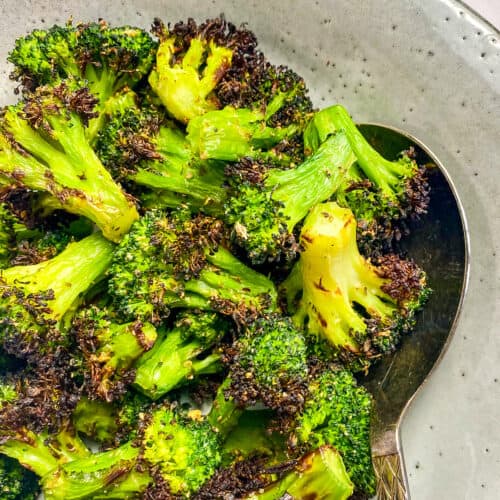 Air fryer frozen broccoli recipe.