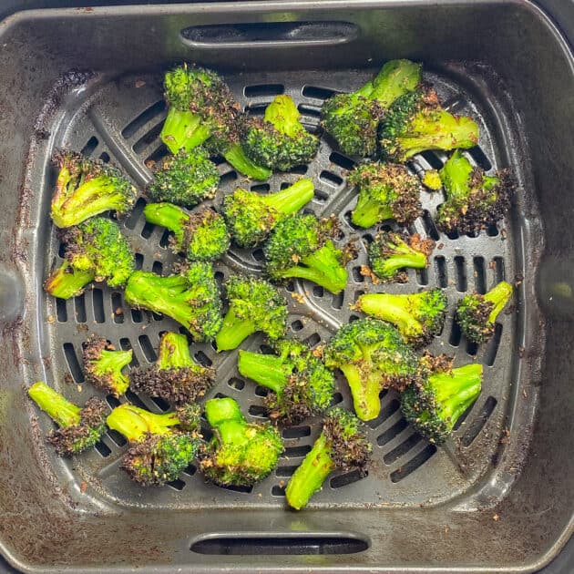Air Fryer Frozen Broccoli No Sweat Vegan