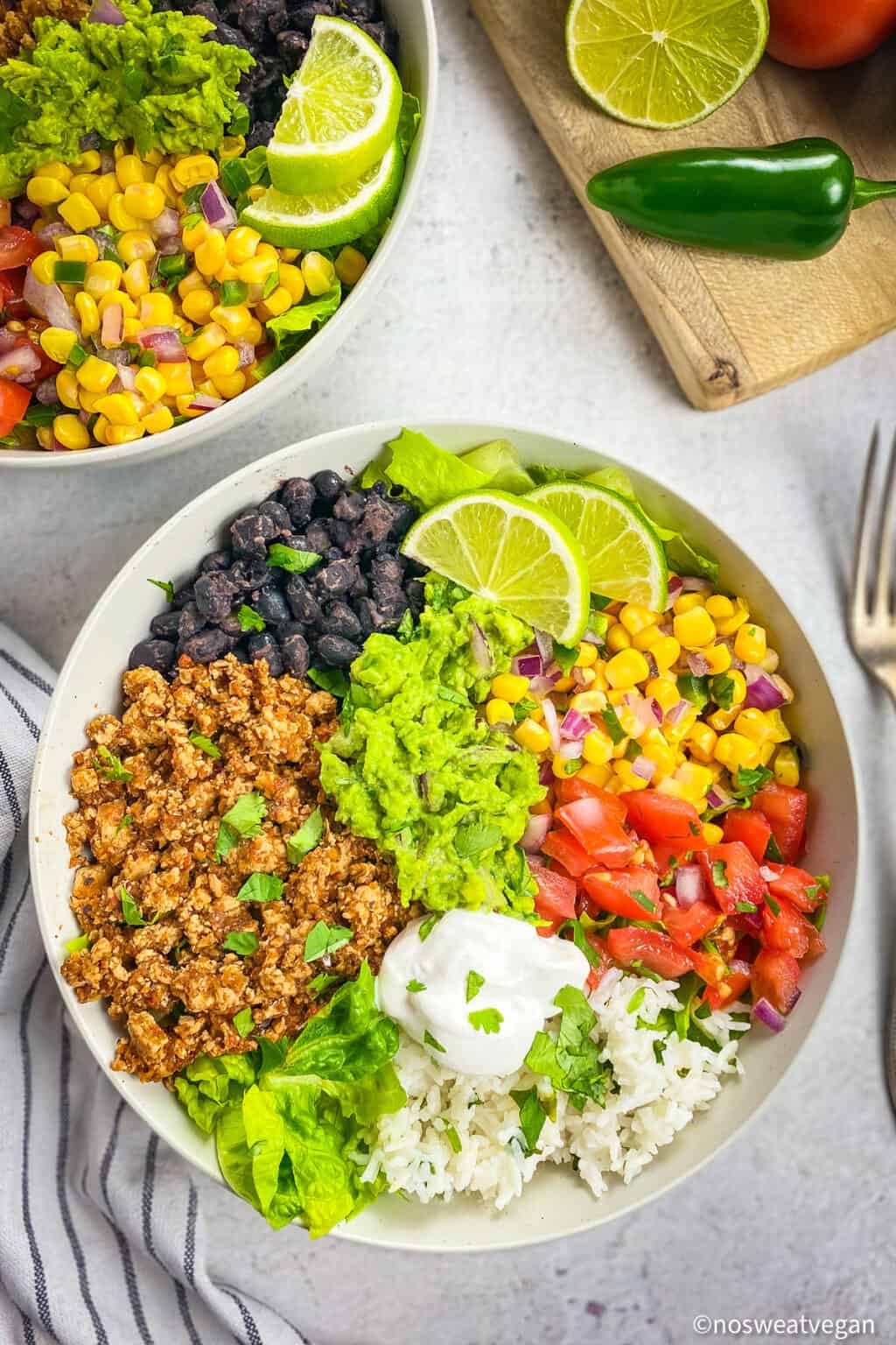 Chipotle Sofritas Bowls No Sweat Vegan