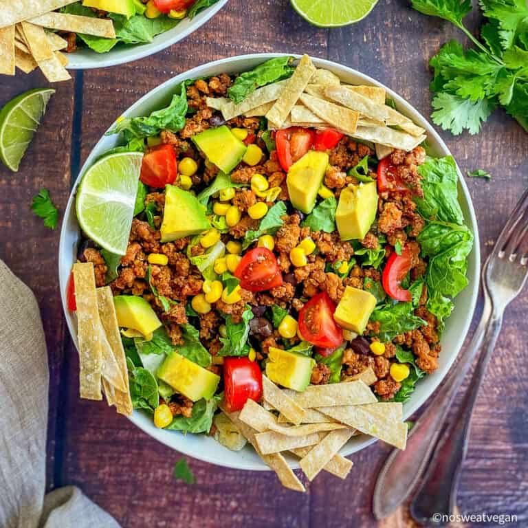 Vegan Taco Salad – No Sweat Vegan