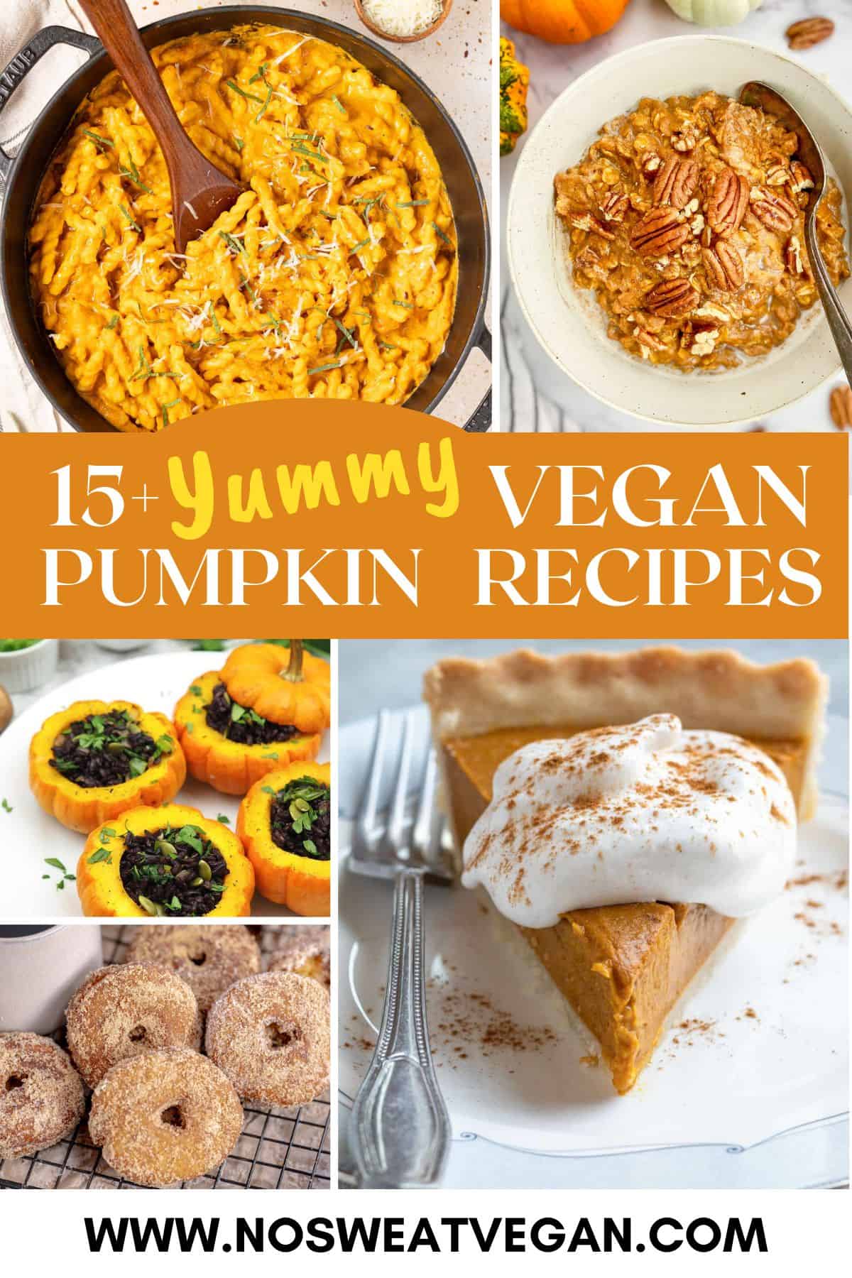 Pumpkin recipes vegan pin.