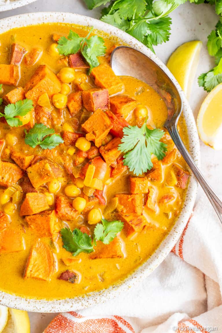 Sweet Potato Chickpea Curry (Easy + Vegan) – No Sweat Vegan