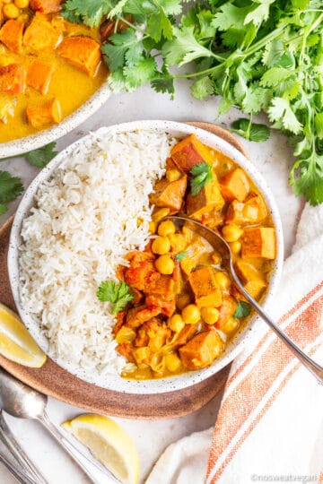 Sweet Potato Chickpea Curry (Easy + Vegan) – No Sweat Vegan