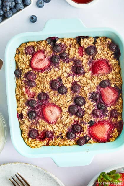Vegan Baked Oatmeal (No Banana!) – No Sweat Vegan