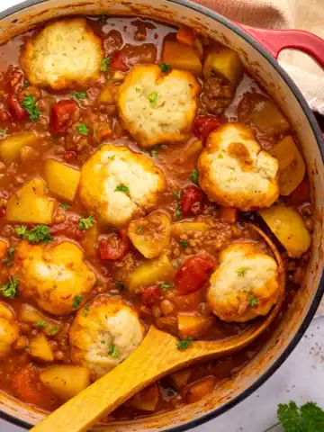 Vegan Baked Bean Stew in a large pot.