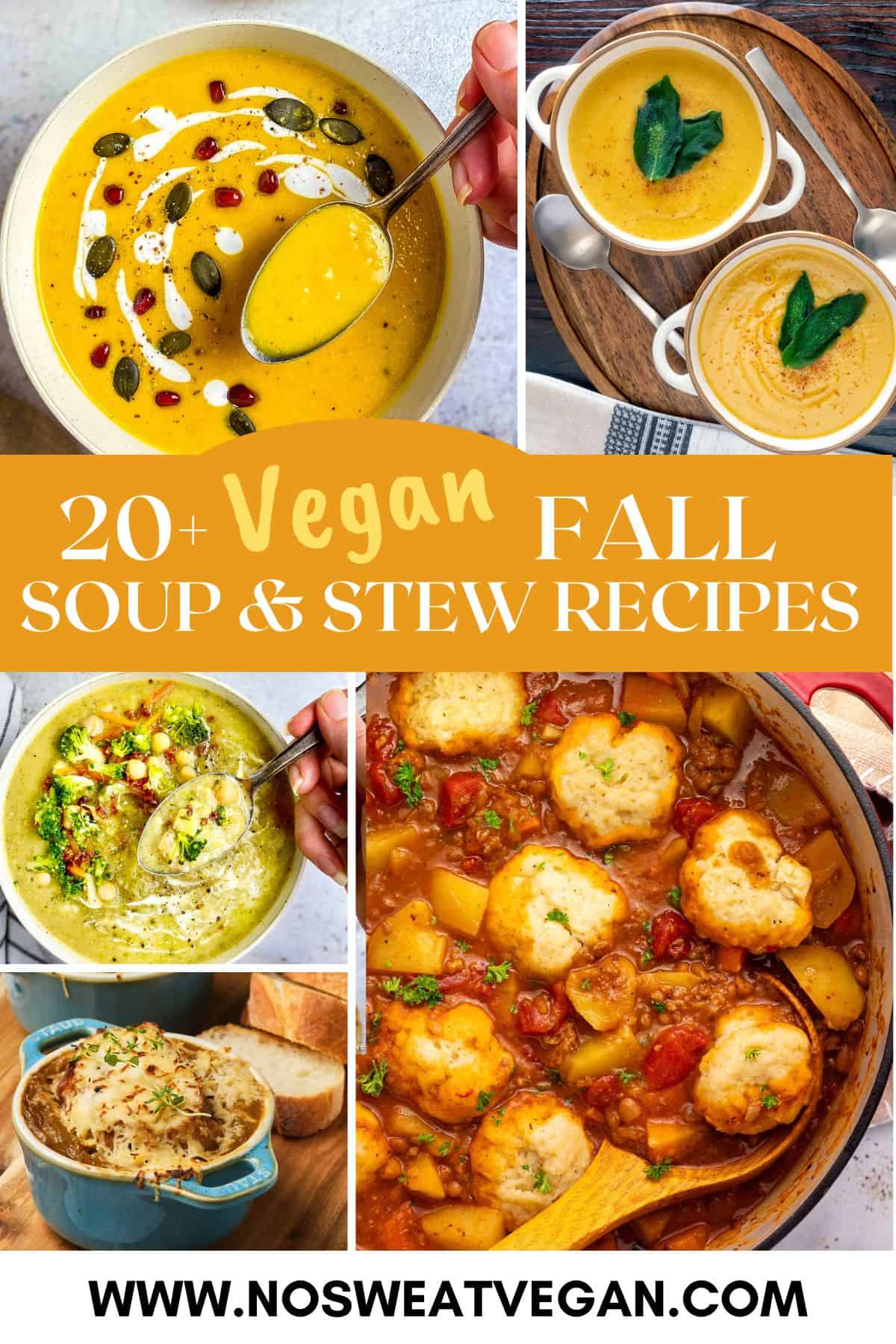 Vegan fall soup and stew recipes.