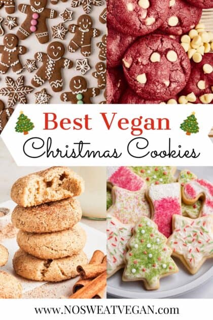 Best vegan Christmas cookies pin.