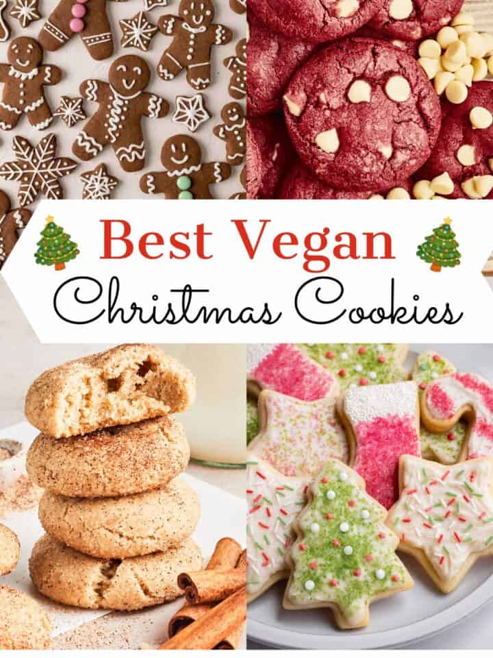 Best vegan Christmas cookies pin.